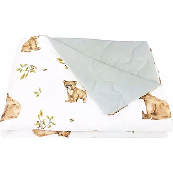 Dětská deka Dětská deka Velvet Light Medvídci/světle šedá - 70X100 CM