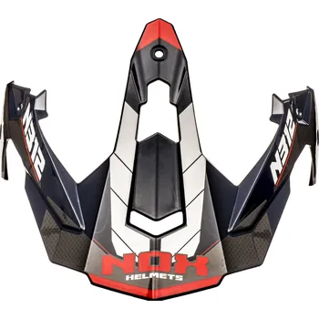 Kšilt pro helmy na motorku NOX N312 Vapor bílo-modro-červený