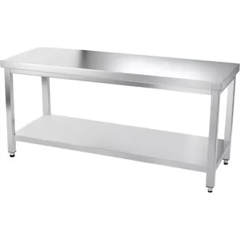 Dílenský stůl vasegastro Nerezový prostorový stůl s policí 160x60x85cm 8101459355