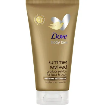 Samoopalovací přípravek DOVE Dermaspa Summer Revived samoopalovací tělové a pleťové mléko 75 ml