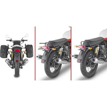 Zavazadlo na motocykl GIVI TR9055 trubkový rychlosundávací držák brašen pro Royal Enfield Scram 411 (22-24), REMOVE-X