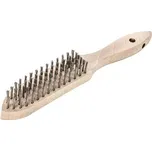 LESSMANN ruční drát. kartáč, 6-řadý, ocel. drát