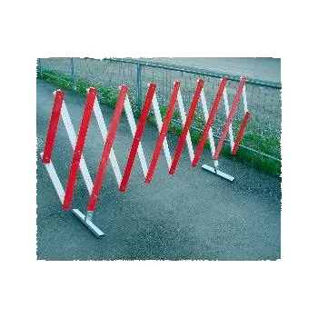 Plot GRAF nůžková mříž dřevěná červená/bílá délka do 6 m výška 1 m