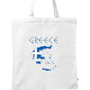 Nákupní taška BIO plátěná taška s potiskem Nákupy stylově v řeckém stylu