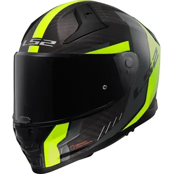 Auto-moto LS2 přilba VECTOR II CARBON FF811 Grid matt hi-vis yellow - 2XL