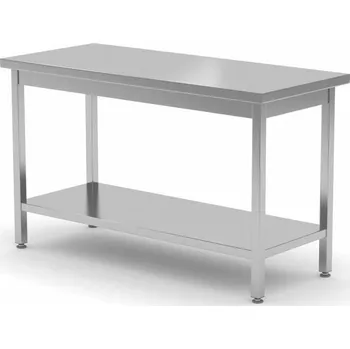 Dílenský stůl vasegastro Nerezový prostorový stůl s policí 60x70x85cm