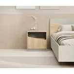 ADRK Noční stolek ATSON OGB, dub/šedobéžová