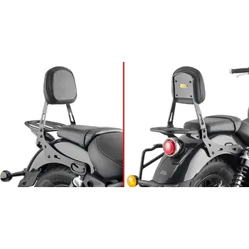 Zavazadlo na motocykl GIVI TS9058B opěrka s malým nosičem Royal Enfield Super Meteor 650 (23-25), černá