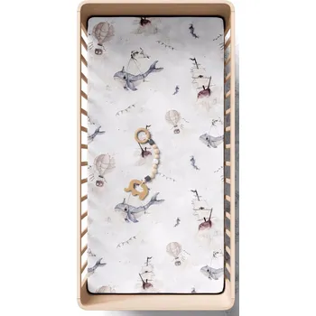 Prostěradlo Bavlněné prostěradlo do kolébky/postýlky Oceán - 35X80 CM