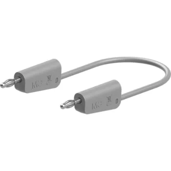 Měřicí kabel STÄUBLI LK-4N-F10-05028 Měřicí šňůra 60VDC 30VAC 19A banánek 4mm-banánek 4mm šedá