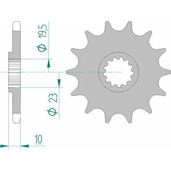 Nářadí na motocykly Ocelové samočisticí přední kolo AFAM 22303 - 520 22303+15
