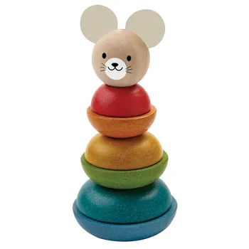Dřevěná hračka Stohovací myš