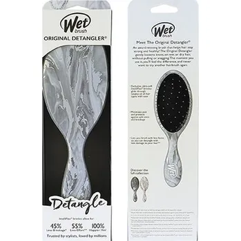 kartáč na vlasy Wet Brush Original Detangler Metallic Marble Silver - Kartáč na vlasy