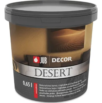 barva na zeď JUB Decor Desert silver 8002 0,65 l - barva dekorativní stříbrná