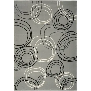 Koberec Alfa Carpets Kusový koberec Circles grey Rozměry koberců: 160x230