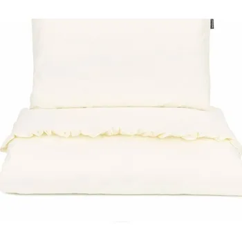 Dětsný nábytek 2-dílná sada Povlečení s volánkem Soft - 90X120 CM - Krémová