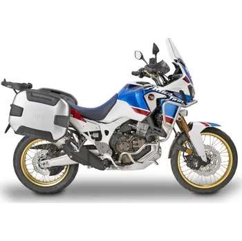 Pouzdro na brýle GIVI TRK35N kufr Trekker černý se stříbrným hliníkovým víkem (Monokey), objem 35 ltr