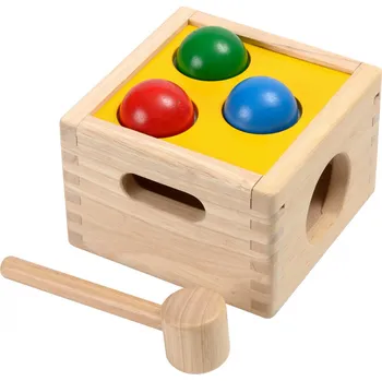 Dřevěná hračka Zatluč a vysypej