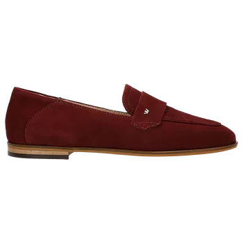 Dámské polobotky Bordové Dámské Mokasíny Z Pravé Kůže Wojas 4629865 40