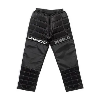 Florbalový dres Unihoc Basic SHIELD pants black/white Brankářské kalhoty L, černá / bílá