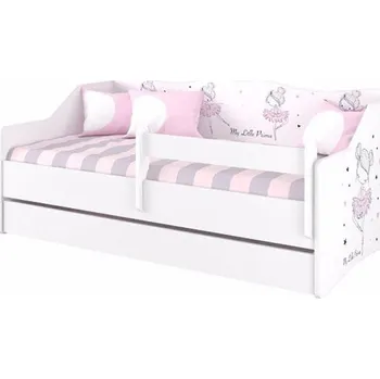 Dětská postel Dětská postel LULU 160x80 cm Baletka - Bílá - Bez šuplíku