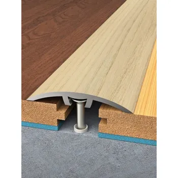 Bohemia Profil Hmoždinková přechodová lišta 40mm PVC fólie 2,7m Barva: BUK ROSE