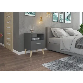 Noční stolek ADRK Noční stolek LOGAN GR, šedá