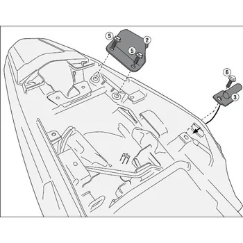 Zavazadlo na motocykl GIVI 1121KIT sada pro samostatnou montáž PLX1121/PLX1171/PLO1171xx pro Honda CB 500 X (13-23)/NX 500