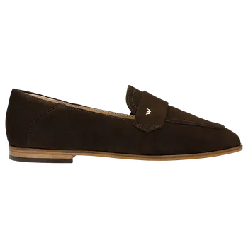 Dámské polobotky Hnědé Dámské Mokasíny Z Velurové Kůže Wojas 4629862 40