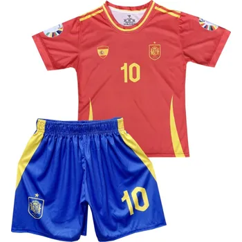 Numberoplus Dětský fotbalový dres Komplet Španělsko - Olmo 10 (Euro 2024) Velikost: 13 let (vel.152)