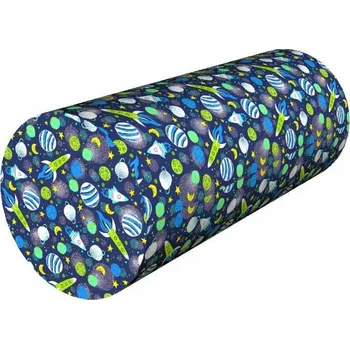 Polštář Dětský anatomický polštář kulatý 15x40 cm - Vesmír Modrá