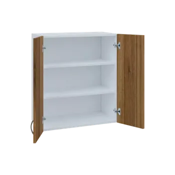 Kuchyňská linka MH - 65D2 horní skříňka, 2-dveřová, 770x654x440, korpus bílý, dvířka ořech světlý