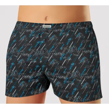 Pánské spodní prádlo Trenkoslipy pánské Andrie PS 5890 nápisy šedé Barva: šedá, Velikost: 3XL