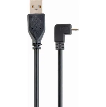 Datový kabel GEMBIRD Kabel USB 2.0 USB A vidlice,USB B micro zástrčka (úhlová)