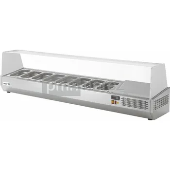 Pizza chladící pultová vitrína Asber GV-204, 9x GN 1/3 / délka 2017 mm