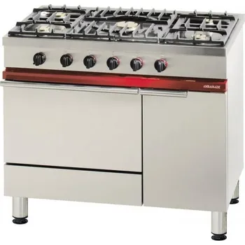 Sporák Sporák plynový CG 1051 GA - 5 hořáků, plynová trouba pro GN 1/1