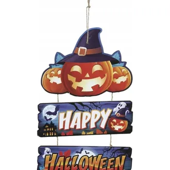 Party dekorace Závěsná dekorace Happy Halloween Dýně - 1 ks