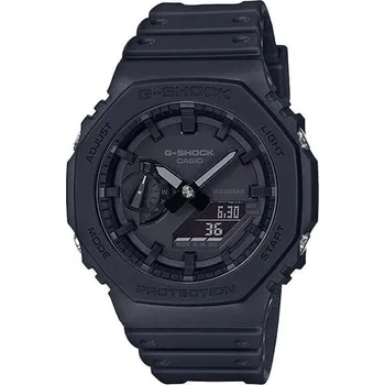 Hodinky G-SHOCK Hodinky pánské sportovní GA-2100-1A1 ČERNÉ