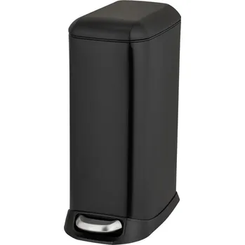Odpadkový koš Matně černý nášlapný ocelový odpadkový koš 12 l Design – Wenko ID_1778120
