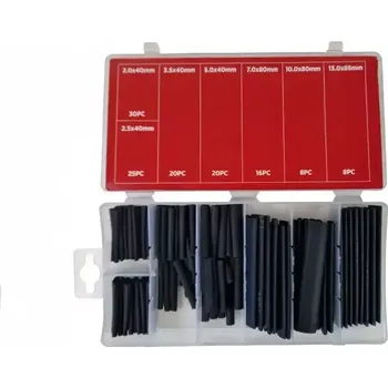 Nářadí pro automobil ROOKS Smršťovací bužírka 7 druhů průměr 2 - 13 mm 127 ks RKS OK-11.0014