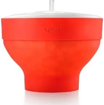 Lékué Silikonová mísa na přípravu popcornu 20 cm červená