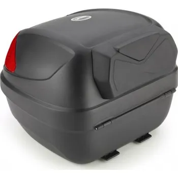 Pouzdro na brýle GIVI E300NT2B TECH kufr černý, stříbrné plexi, nové zavírání (Monolock s plotnou), objem 30 ltr