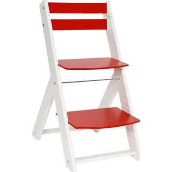 Jídelní židlička Posedo Rostoucí židle Vendy bílá/červená +AKCE + DOPRAVA ZDARMA + SKLADEM