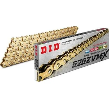 Řetězová sada pro motocykl 800MT/MT-X/NK Řetěz D.I.D 520 ZVM-X (zlatý)