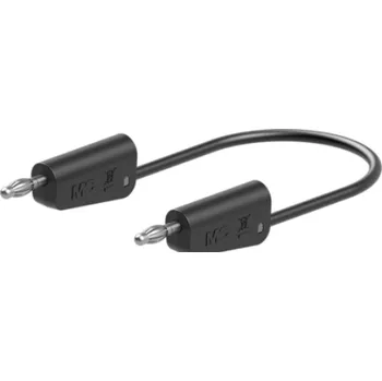 Měřicí kabel STÄUBLI LK-4N-F10-05021 Měřicí šňůra 60VDC 30VAC 19A banánek 4mm-banánek 4mm černá