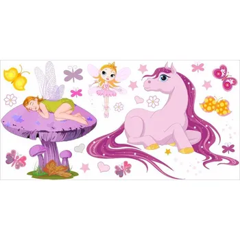 Samolepící dekorace Lesní víla (41) samolepka na zeď - S