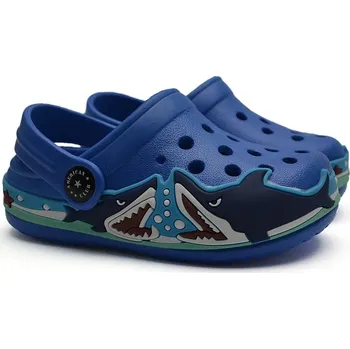 Chlapecké sandály Nazouváky gumové pantofle American Club ŽRALOK modrý Velikost: 27