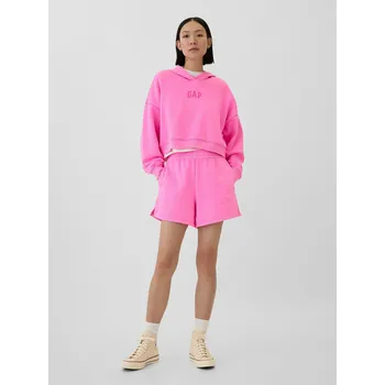 Oblečení a móda GAP Dámské Crop mikina s logem Gap Růžová M (2855244)