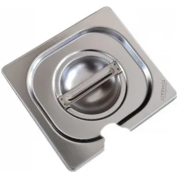 Dóza na potraviny TOMGAST Víko nerezové s výřezem na naběračku GN 1/6 VL-16001 L