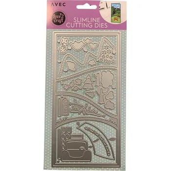 AVEC raznice pro scrapbooking papír hory auto Rozbalev(n)o